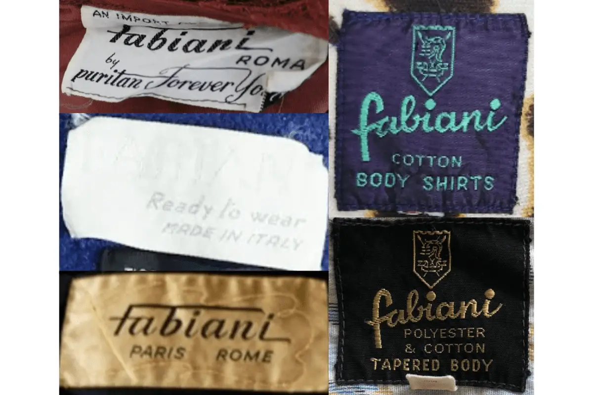1970s Fabiani tags