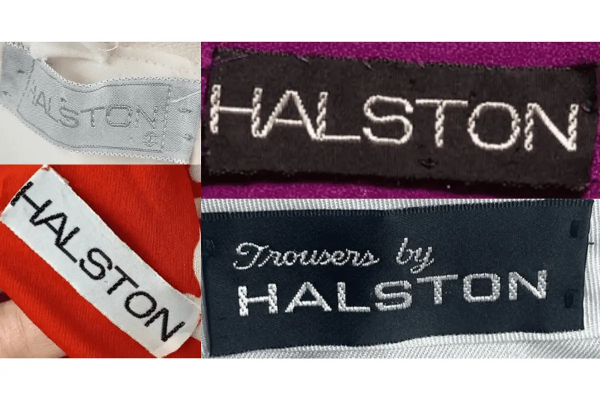 1970s Halston tags